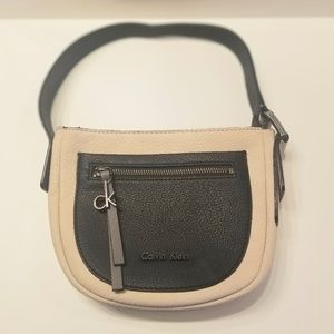 Calvin Klein Cream & Tan Messenger Bag